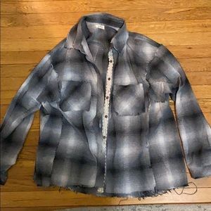 Black and White Plaid Long Sleeve